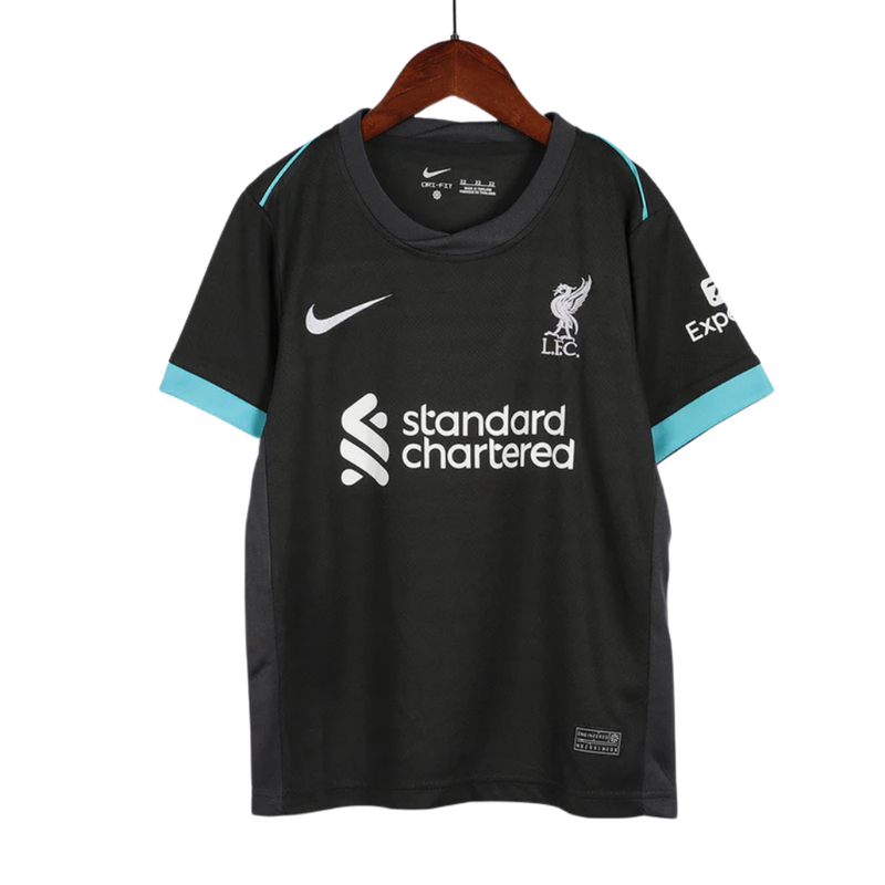 Kids Liverpool Away Kit 2024/2025 - Black UCL