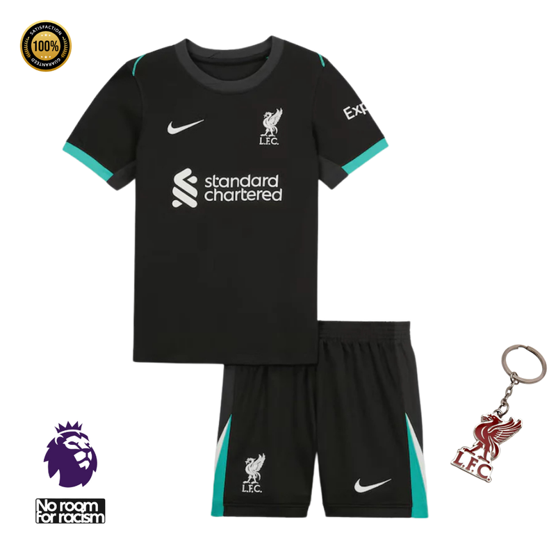 Kids Liverpool Away Kit 2024/2025 - Black UCL