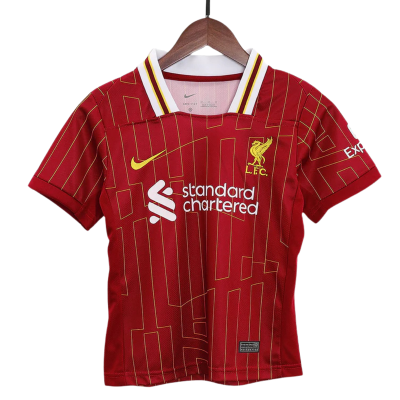 Kids Liverpool Home Kit 2024/2025 - Red